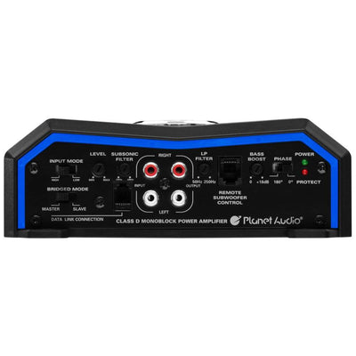 Planet Audio 4000W Class D Monoblock 1 Ohm Car Amplifier PL4000.1D (4 Pack)