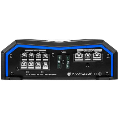 Planet Audio 2400W 4 Channel Full Range Class A/B MOSFET Amplifier PL2400.4