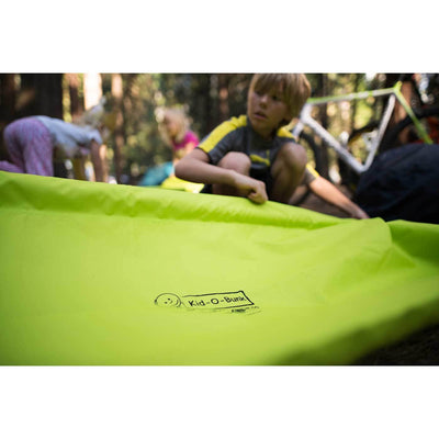 Disc-O-Bed Youth Benchable Camping Cot with Organizers, Lime Green (Open Box)