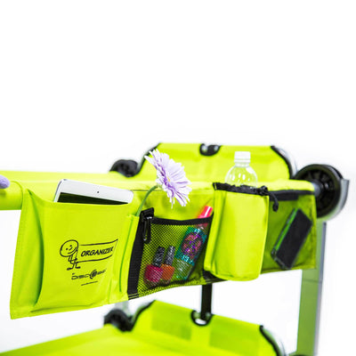 Disc-O-Bed Youth Benchable Camping Cot with Organizers, Lime Green (Open Box)