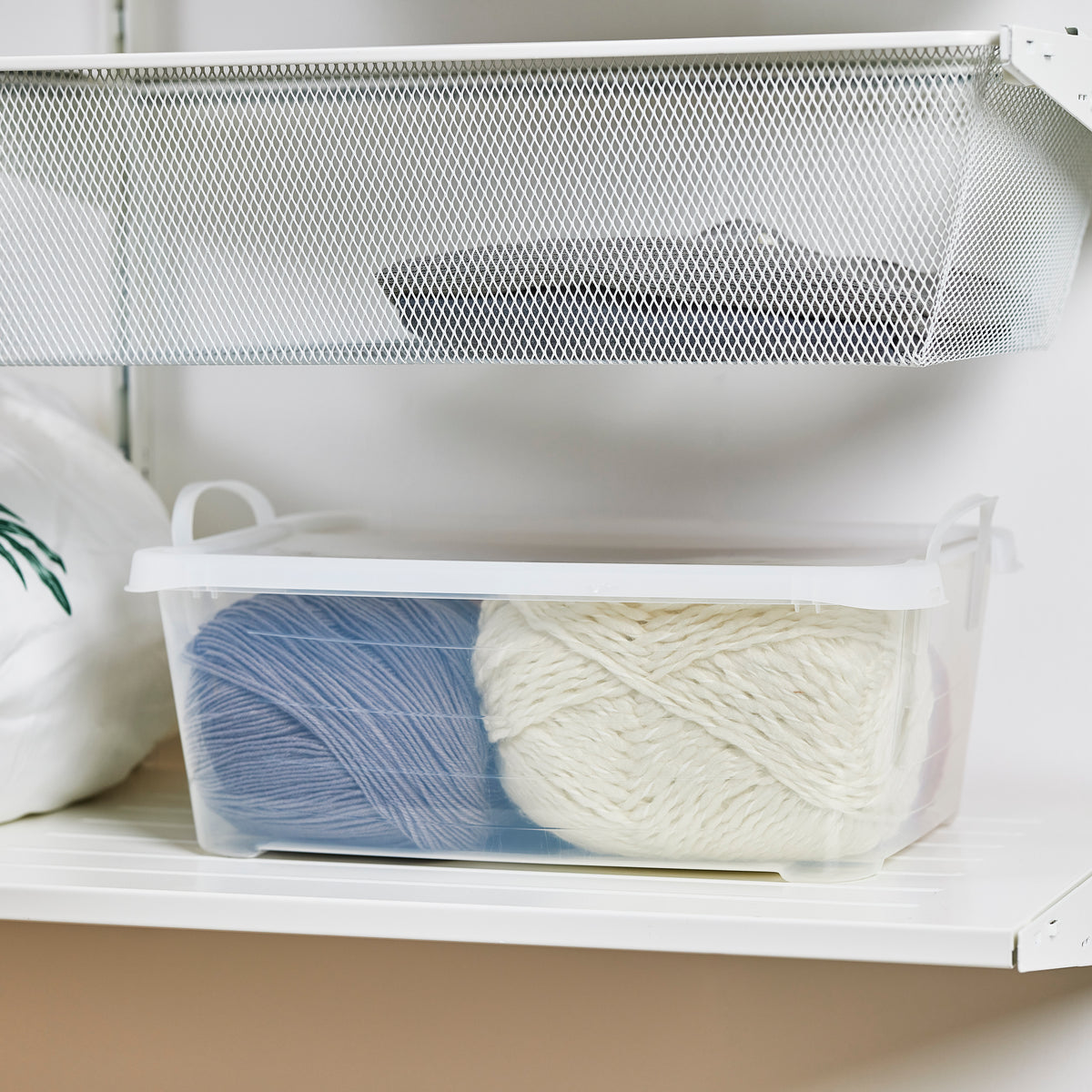 Life Story Clear Stackable Organization Container, 14 Quart (Open Box)