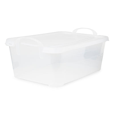 Life Story Clear Stackable Organization Container, 14 Quart (Open Box)