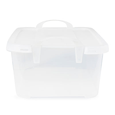 Life Story Clear Stackable Organization Container, 14 Quart (Open Box)