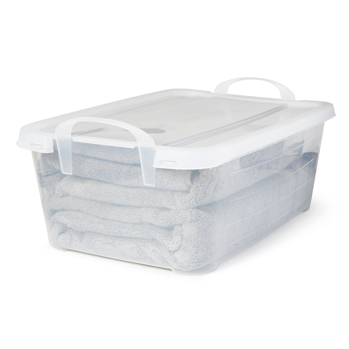 Life Story Clear Stackable Organization Container, 14 Quart (Open Box)