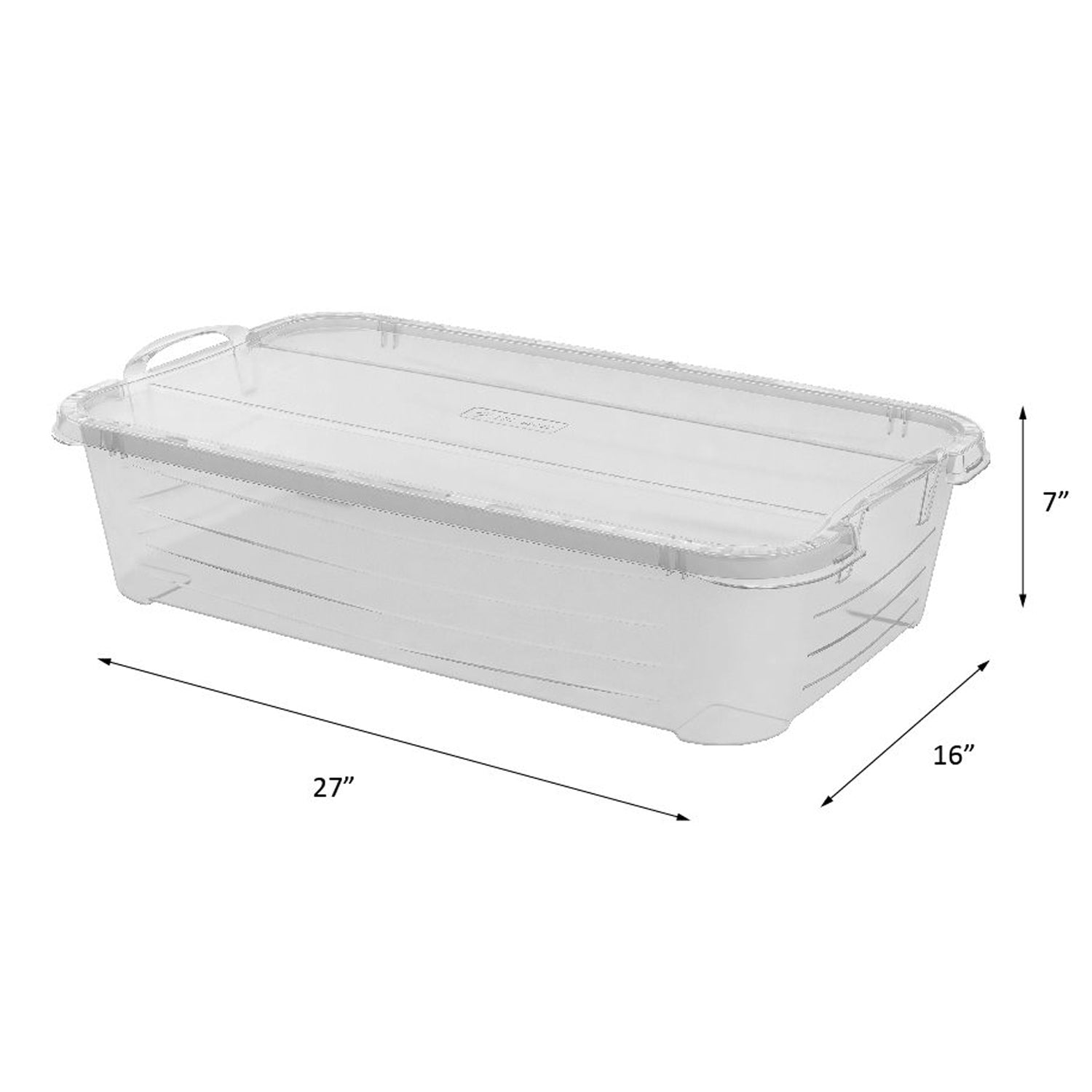 Life Story Clear Stackable Closet Organization & Storage Box Container, 34 Quart