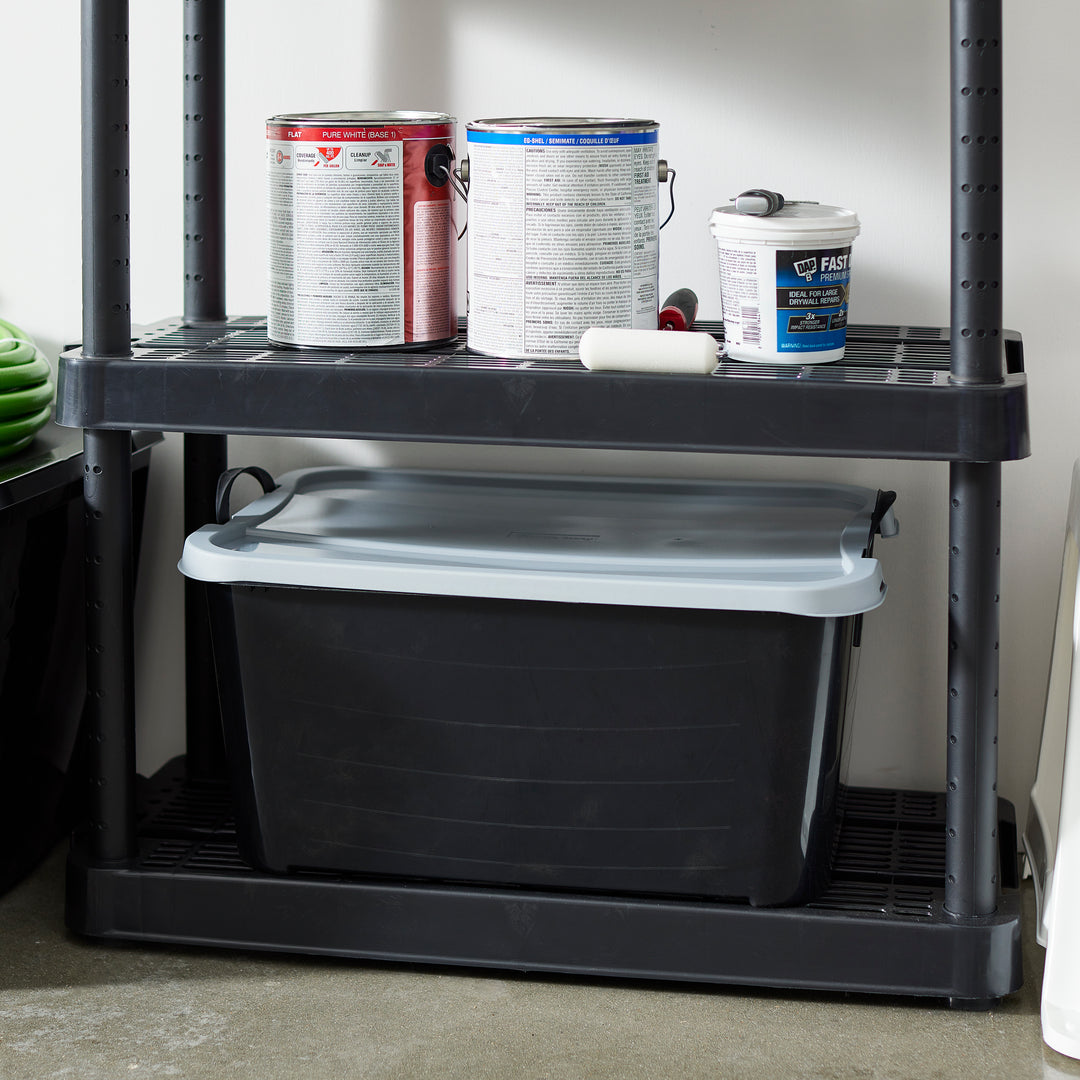 Life Story 55 Quart Stackable Storage Bin, Heavy Duty Lidded Container, 6 Pack