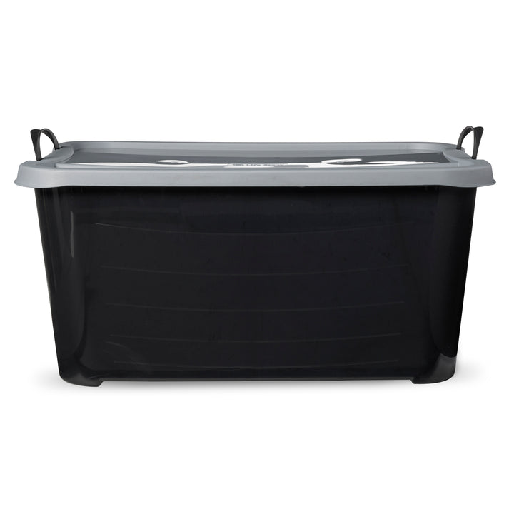 Life Story 55 Quart Stackable Storage Bin, Heavy Duty Lidded Container, 6 Pack