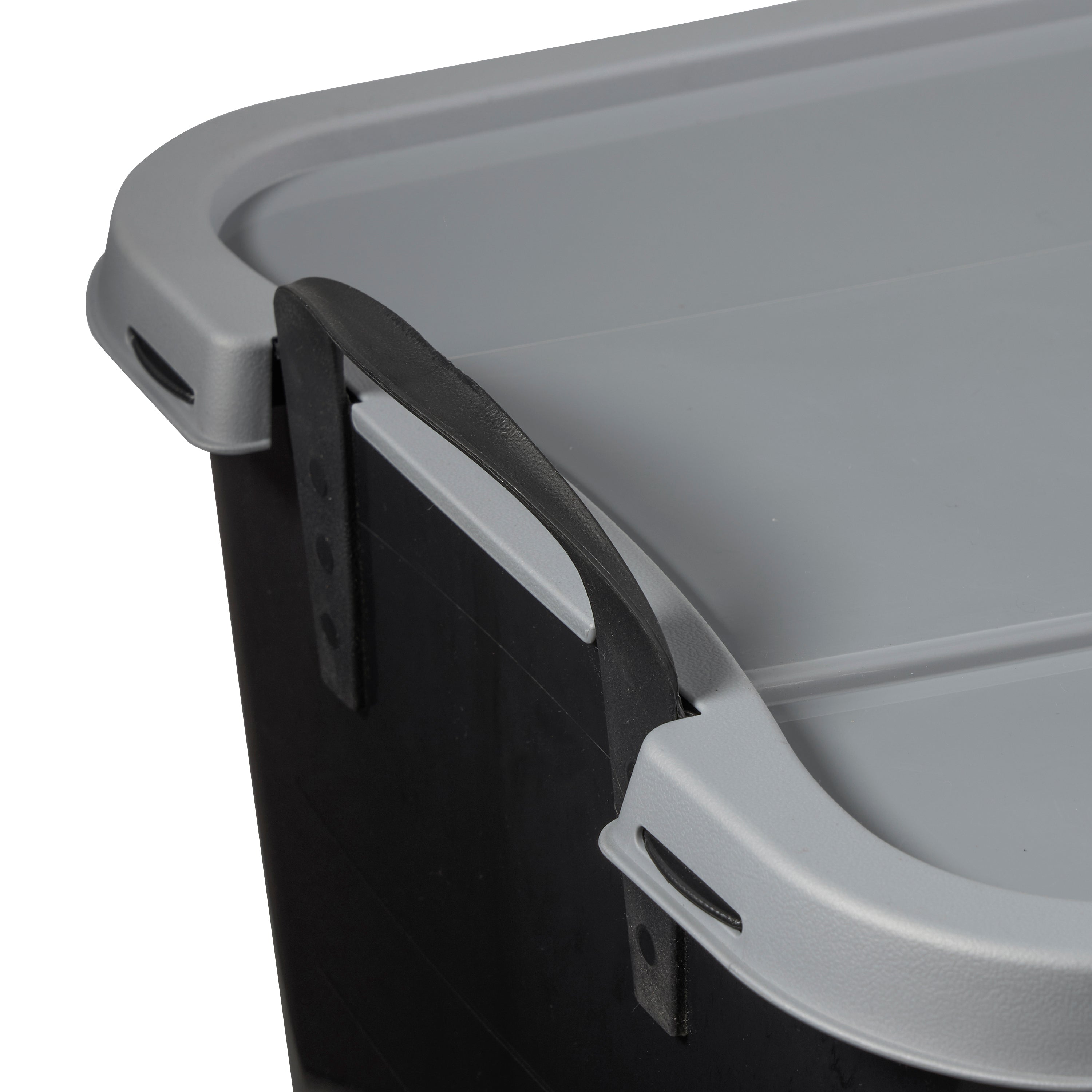 Life Story 55 Quart Stackable Storage Bin, Heavy Duty Lidded Container, 18 Pack