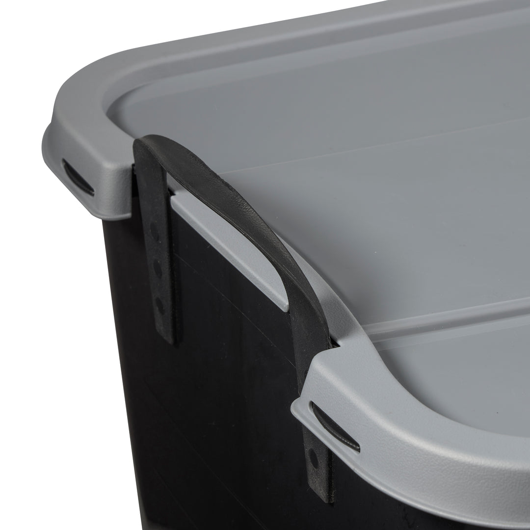 Life Story 55 Quart Stackable Storage Bin, Heavy Duty Lidded Container, 6 Pack