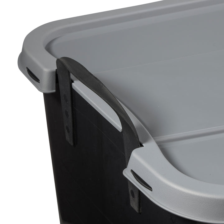 Life Story 55 Quart Stackable Storage Bin, Heavy Duty Lidded Container, 24 Pack