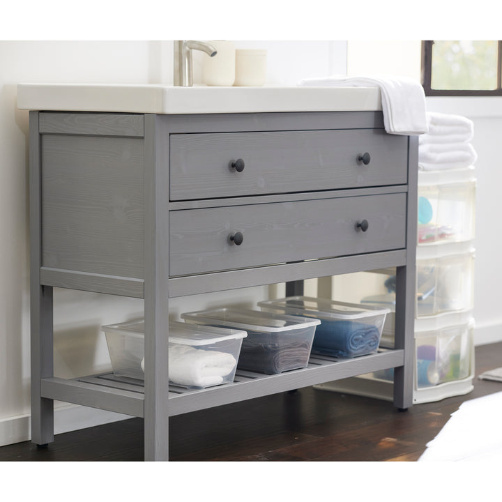 Life Story 6L Shoe and Closet Storage Box Stacking Containers, 10 Pack(Open Box) - VMInnovations