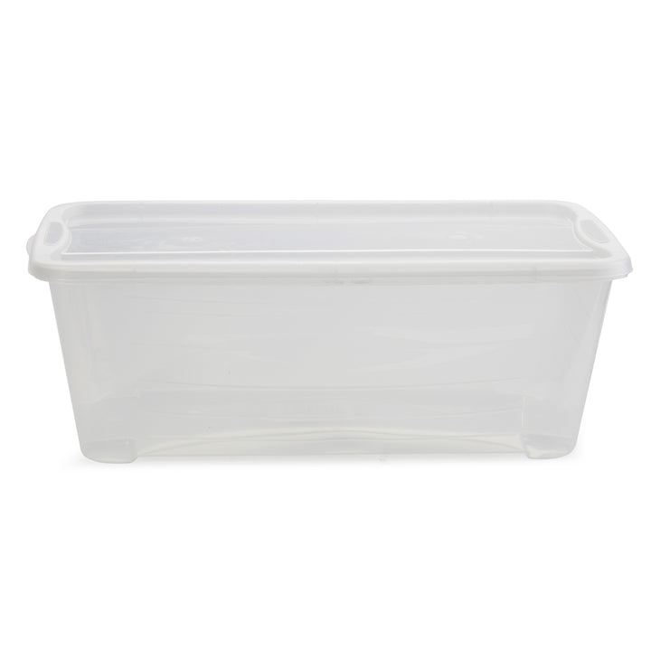 Life Story 6L Shoe and Closet Storage Box Stacking Containers, Clear (10 Pack)