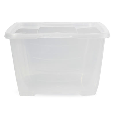 Life Story 6L Shoe and Closet Storage Box Stacking Containers, Clear (30 Pack)