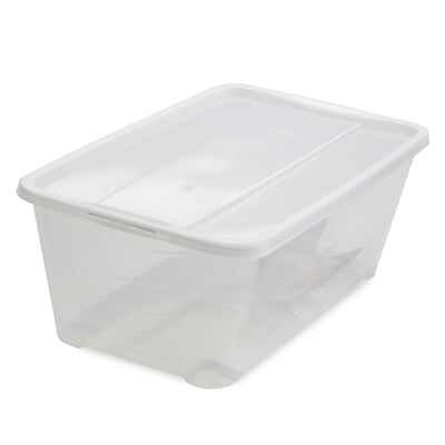 Life Story 5.7 Liter Clear Shoe/Closet Storage Box Stacking Container (90 Boxes)
