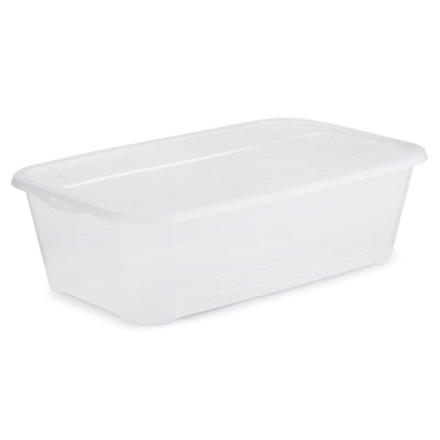 Life Story 5.7/6 Liter/Quart Clear Stacking Storage Box Clear Container, 72 Pack - VMInnovations