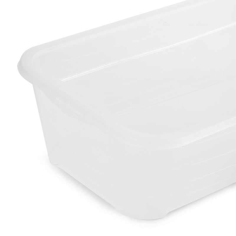 Life Story 6 Quart Stacking Storage Box Bin Clear Container with Lid, 36 Pack