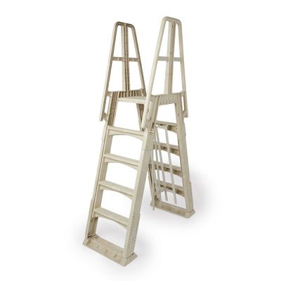 Vinyl Works A Frame Ladder w/ Barrier for Swimming Pools 48 to 56" (Open Box)