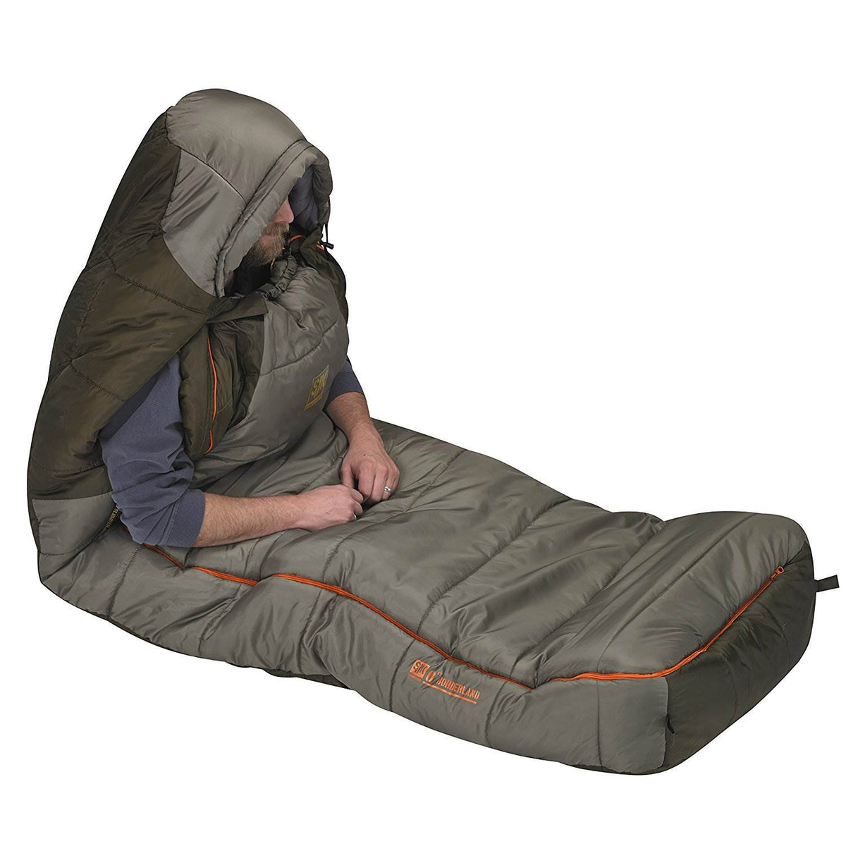 Slumberjack Borderland 0 Degree Temp Rated Dual Zipper Sleeping Bag (Open Box)