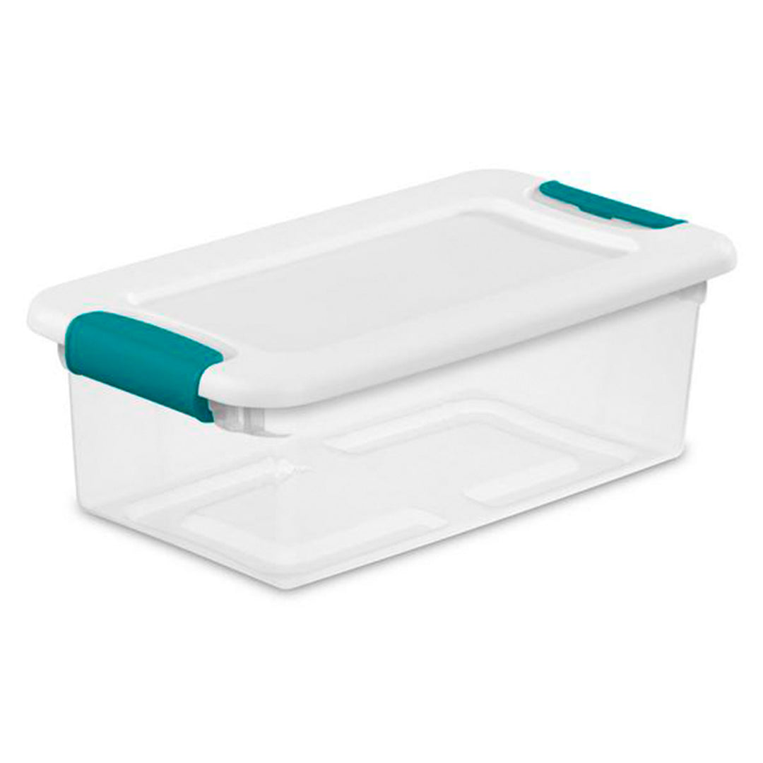 Sterilite 6 Quart Stackable Storage Box, 12 Pack & Small File Clip Box, 12 Pack