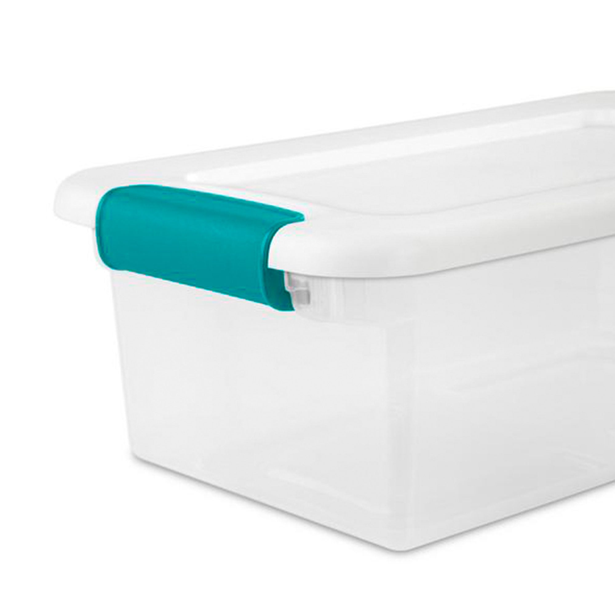 Sterilite 6-Quart Clear & Blue Stackable Latching Storage Container (72 Pack)
