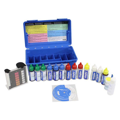 AquaChek Silver 7-Way Pool Chlorine/pH Test Strips + FAS-DPD Liquid Test Kit