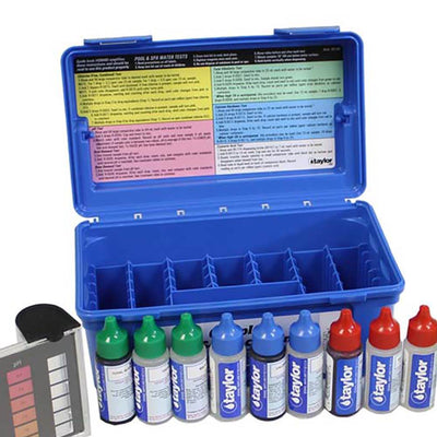 AquaChek Silver 7-Way Pool Chlorine/pH Test Strips + FAS-DPD Liquid Test Kit