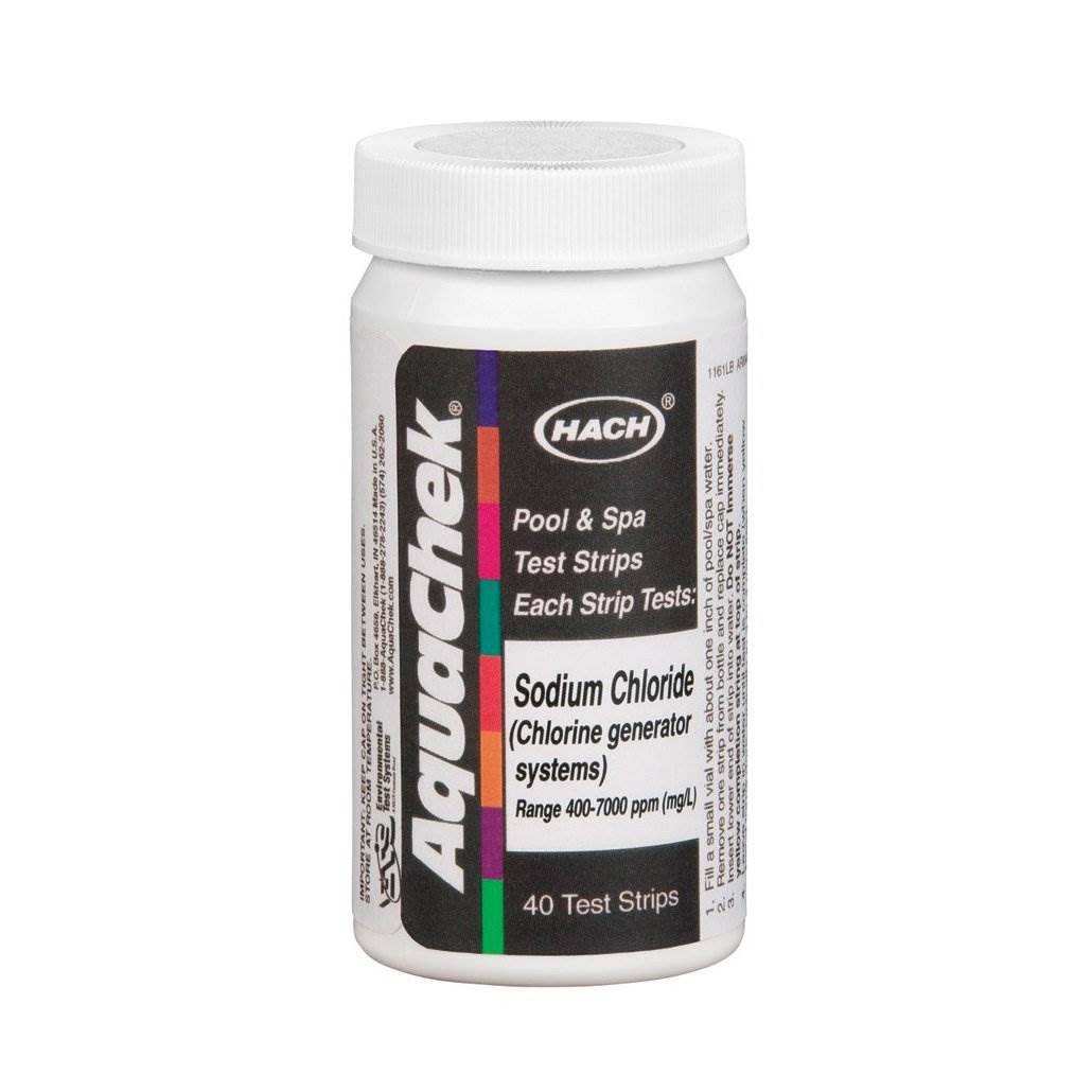 AquaChek Silver 7-Way Pool Chlorine/pH Test Strips + White Salt Titrator Strips