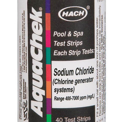 AquaChek Silver 7-Way Pool Chlorine/pH Test Strips + White Salt Titrator Strips