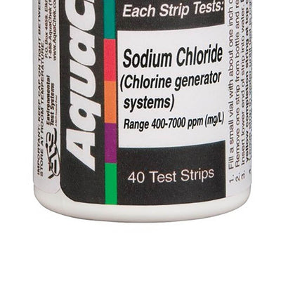 AquaChek Silver 7-Way Pool Chlorine/pH Test Strips + White Salt Titrator Strips