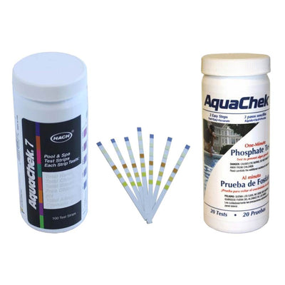 AquaChek Silver 7-Way 100 Count Pool Chlorine Tests + 1 Minute Phosphate Tests