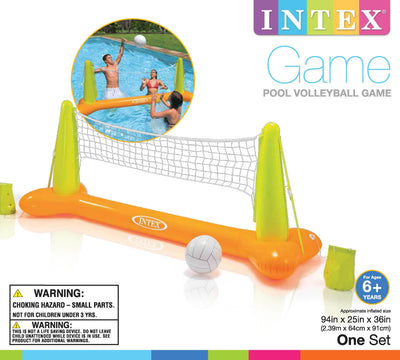 Swimline Super Hoops Floating Pool Basketball & Volleyball Game Sets with Balls