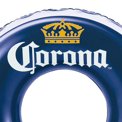 Summer Waves Corona It's a Way of Life Inflatable PVC Bottle Cap Tube Pool Float