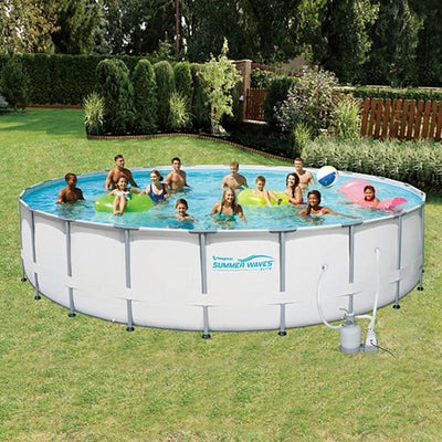 Summer Waves Elite 24' Above Ground Pool w/ Sand Filter Pump (Open Box)
