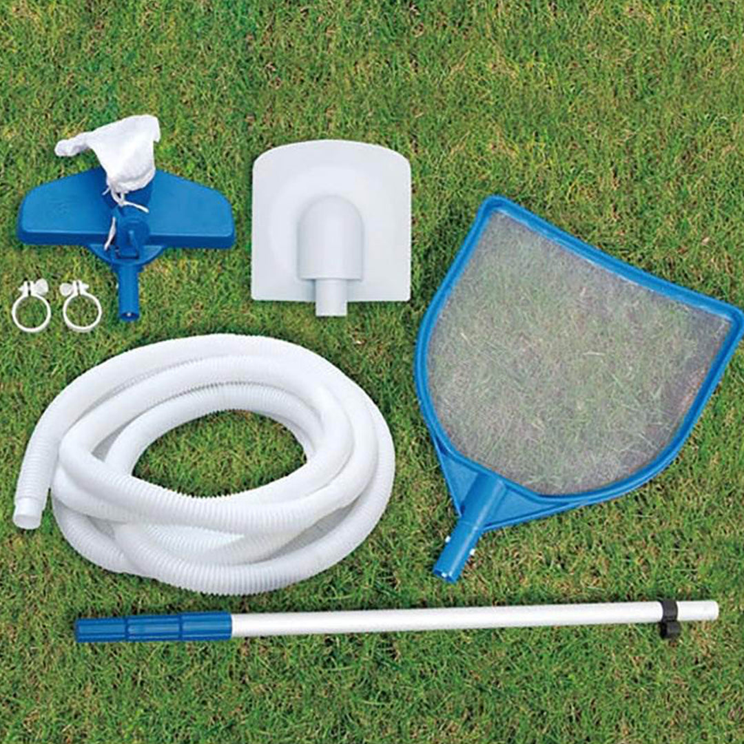 Summer Waves Elite 16ft x 48in Above Ground Frame Swimming Pool Set with Pump