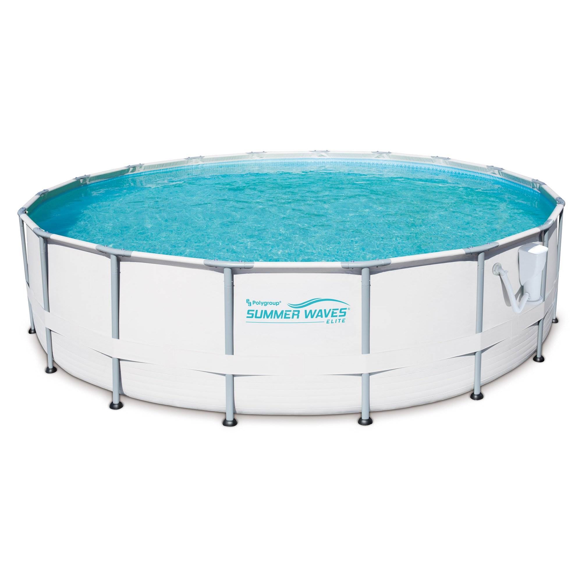 Summer Waves Elite 16-Foot Metal Frame Above Ground Pool Set w/ Pump (Open Box)