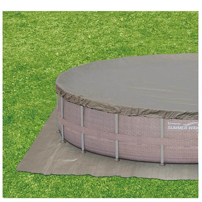 Summer Waves 18ft x 48in Above Ground Frame Pool Set with Filter Pump & Ladder