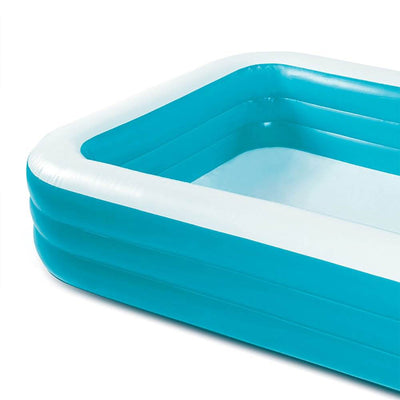 Summer Waves 10ft x 6ft x 22in Deluxe Inflatable Backyard Kiddie Splash Pool