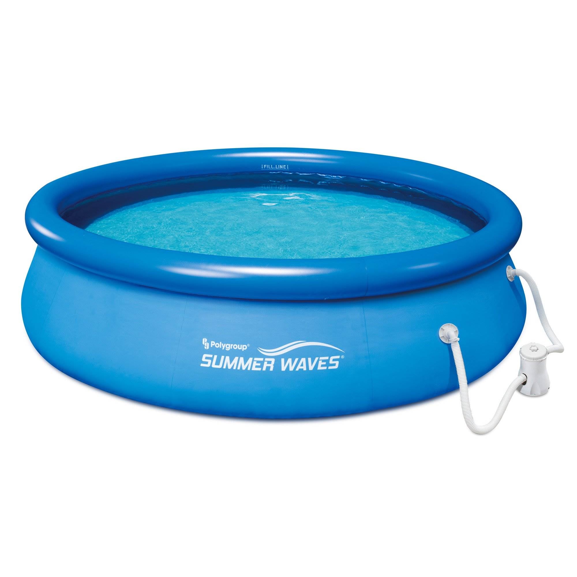Summer Waves 10 Ft. Quick Set Inflatable Above Ground Pool w/Pump (Lightly Used)