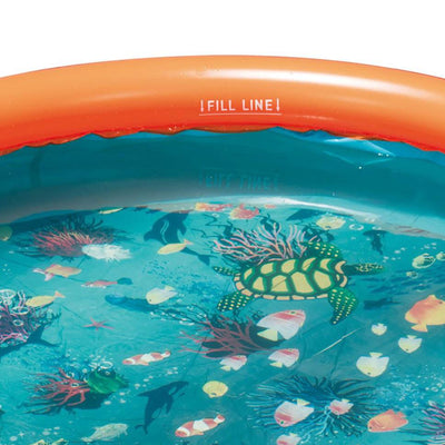 Summer Waves Small 8' Inflatable Pool with Aquatic Floor Pattern (Open Box) - VMInnovations