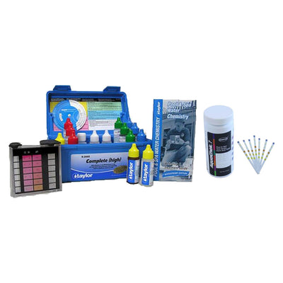 Taylor Swimming Pool Chlorine/Bromine Kit + 100 Count Chlorine/pH Test Strips