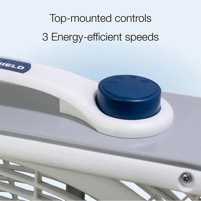 Lasko 3 Speed Weather Shield 20" Box Fan w/ Easy Carry Handle, White (For Parts)