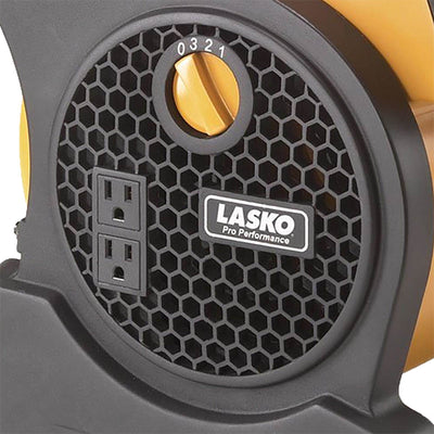 Lasko Pro Performance 3 Speed High Velocity Utility Fan, Yellow (Open Box) - VMInnovations