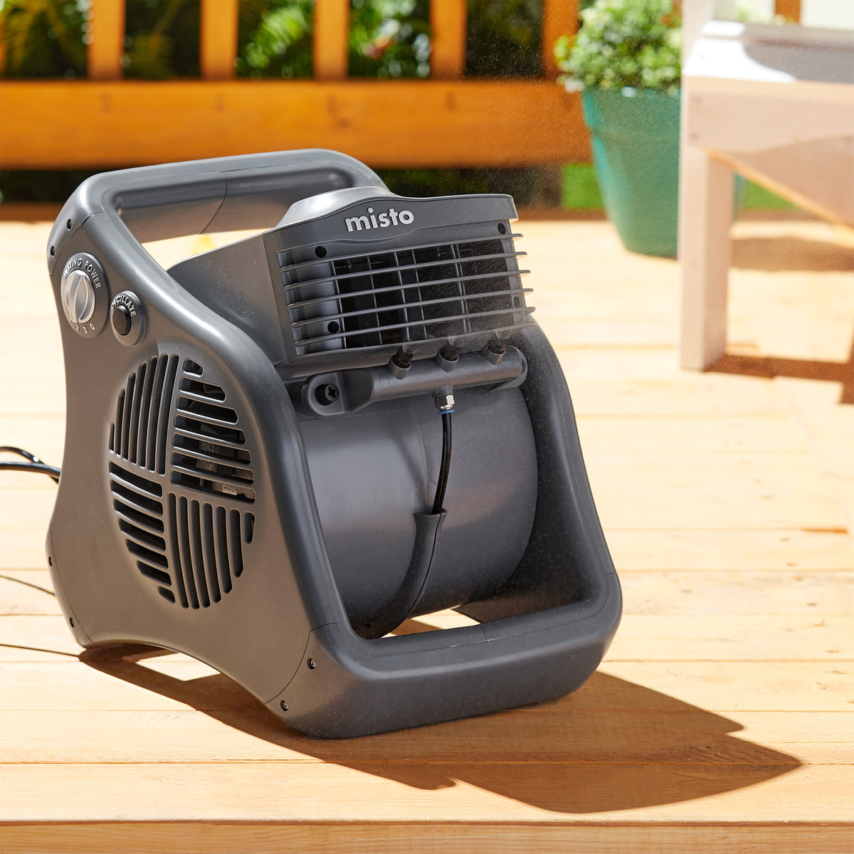 Lasko Misto 7050 3 Speed Patio Mister Cooling Water Misting Fan (For Parts)