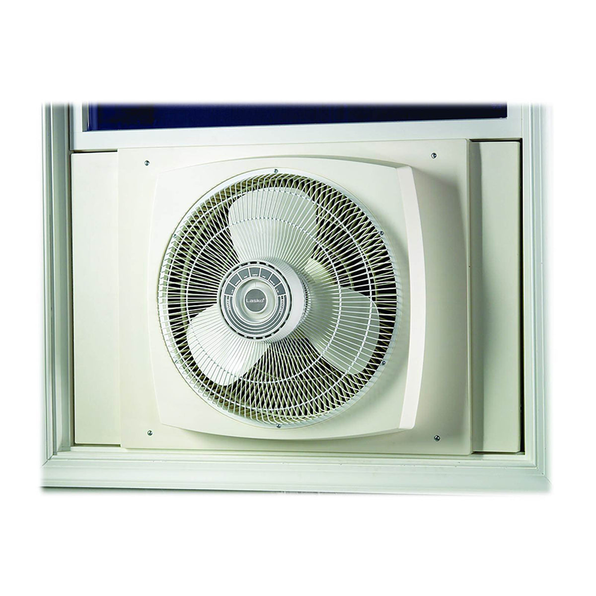 Lasko 16 Inch 3 Speed Powerful Home Electric Reversible Window Fan, White (Used)