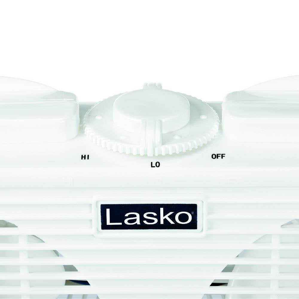 Lasko Slim 2 Speed 22-34 Inch Wide Dual Twin Window Fan, White |(Open Box)