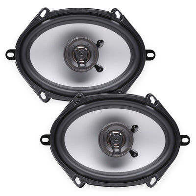 Crunch 250W Full Range 2 Way Coaxial Car Audio 5x7 by 6x8" Speaker Pair (Used)