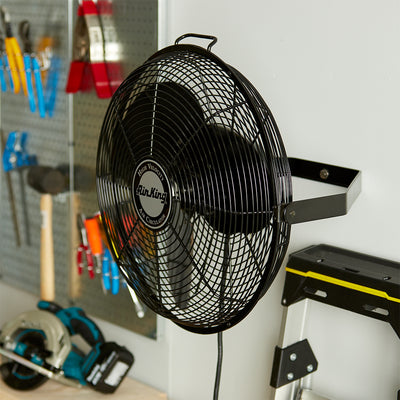 Air King 18" 1/6 HP 3-Speed Enclosed Pivoting Head Multi-Mount Fan (Open Box)