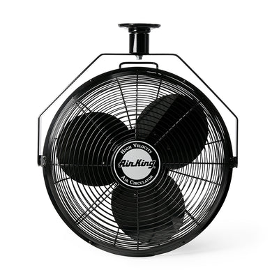 Air King 18" 1/16 HP Motor 3 Speed Non-Oscillating Enclosed Ceiling Mount Fan
