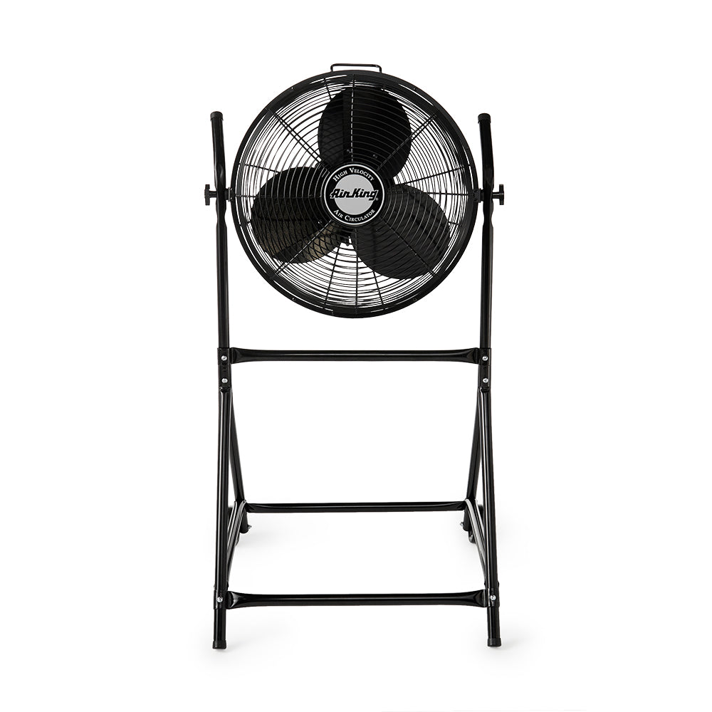 Air King 18" 1/6 HP 3-Speed Adjustable Floor Fan w/ Roll-About Stand (Used)
