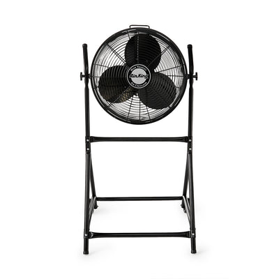 Air King 18" 1/6 HP 3-Speed Adjustable Floor Fan w/ Roll-About Stand (Used)